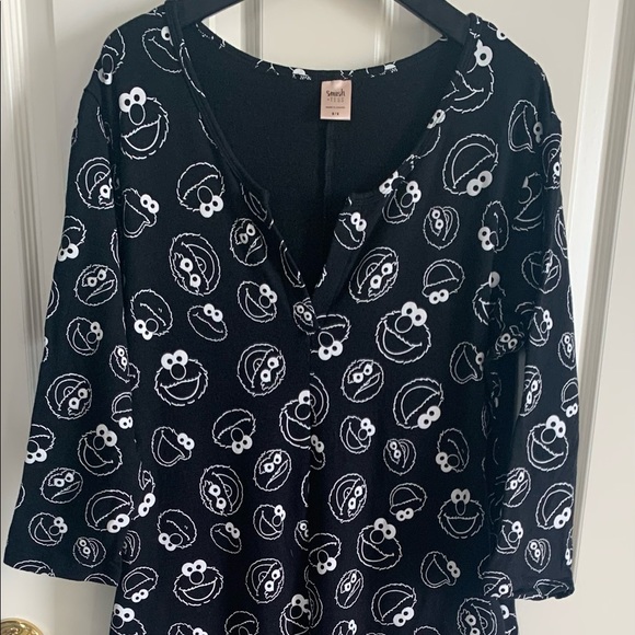 Smash + Tess Sesame Street black romper EUC M - Picture 2 of 3